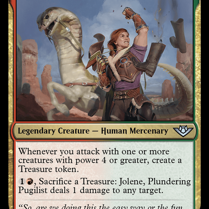 Jolene, Plundering Pugilist [Outlaws of Thunder Junction] Foil