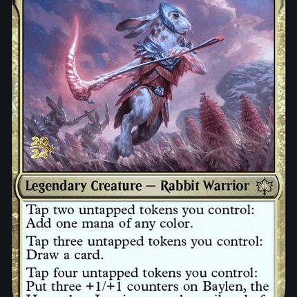 Baylen, the Haymaker [Bloomburrow Promos] Prerelease Foil