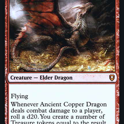 Ancient Copper Dragon [Battle for Baldur's Gate Promos] Prerelease Foil