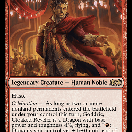 Goddric, Cloaked Reveler [Wilds of Eldraine]