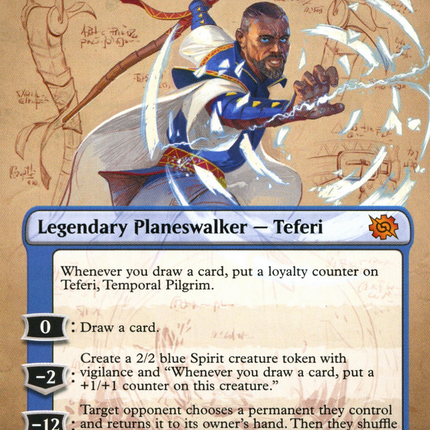 Teferi, Temporal Pilgrim (Borderless) [The Brothers' War]