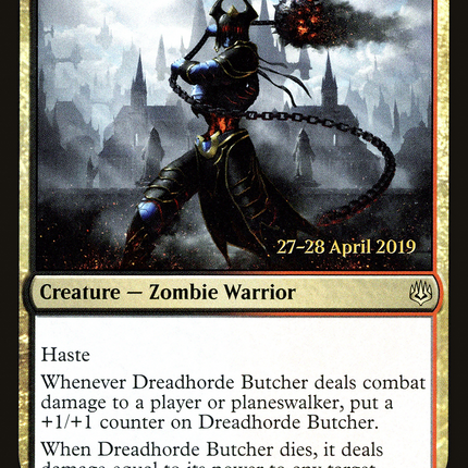 Dreadhorde Butcher [War of the Spark Promos] Prerelease Foil