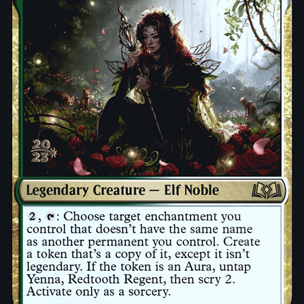 Yenna, Redtooth Regent [Wilds of Eldraine Promos] Prerelease Foil