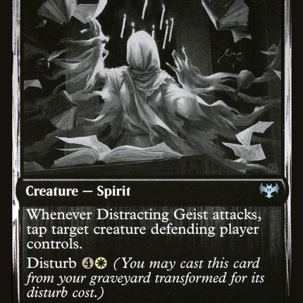 Distracting Geist // Clever Distraction [Innistrad: Double Feature]