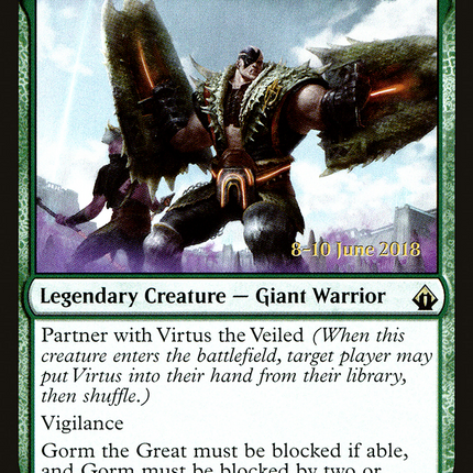 Gorm the Great [Battlebond Promos] Prerelease Foil