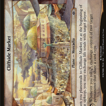 Cliffside Market [Planechase Anthology Planes]