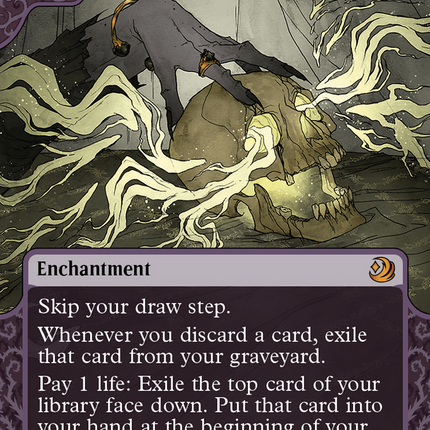 Necropotence (Showcase) (Borderless) [Wilds of Eldraine: Enchanting Tales]