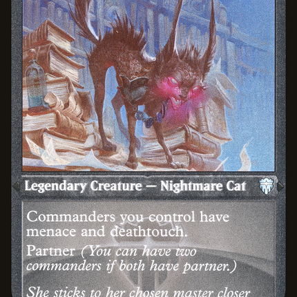 Falthis, Shadowcat Familiar [Commander Legends] Etched Foil