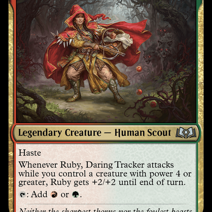 Ruby, Daring Tracker [Wilds of Eldraine]