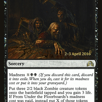 From Under the Floorboards [Shadows over Innistrad Promos] Prerelease Foil