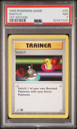 1999 Pokemon Game Switch #95 1st Edition PSA NM 7