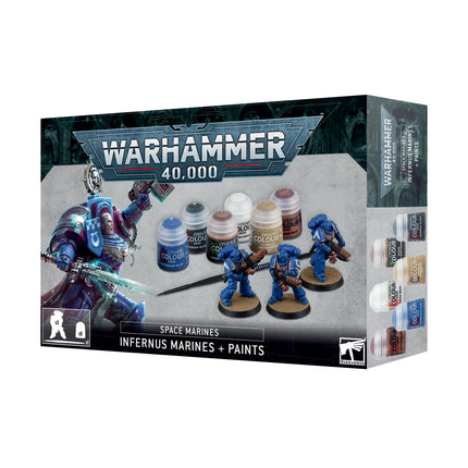 Warhammer 40K: Infernus Marines + Paints