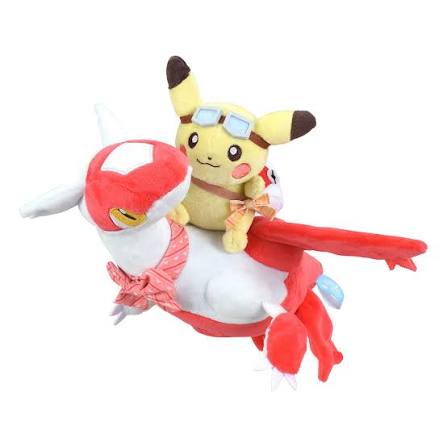 Pokemon Plush - Large - Pikachu riding Latias