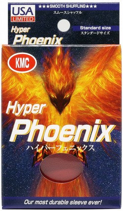 KMC - 100CT Standard Hyper Phoenix Red Matte Sleeves