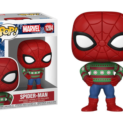 Pop! Marvel Holiday Vinyl Bobble-Head Spider-Man #1284 By Funko
