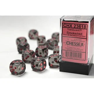 Chessex - Translucent 36 D6 Smoke/Red Dice Tower