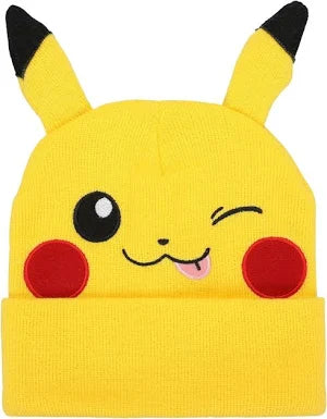 Pikachu Big Face Beanie With Ears