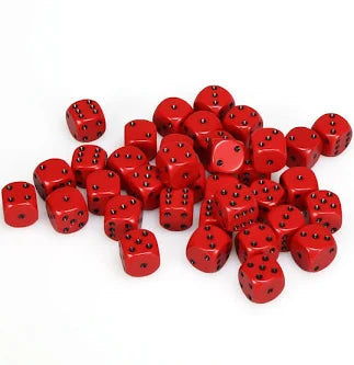 Chesex - Opaque 36 D6 Red/Black 12mm Dice Tower
