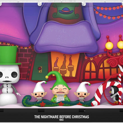 Funko - Deluxe POP Moment! The Nightmare Before Christmas- Snowman Jack with Carolers