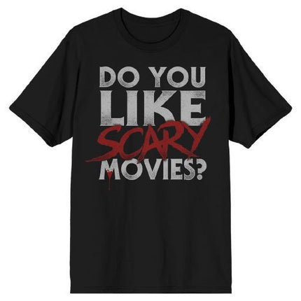 Scream - Do You Like Scary Movies Adult Black Tee