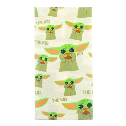 Star Wars The Mandalorian Baby Yoda Grogu White Kitchen Towel