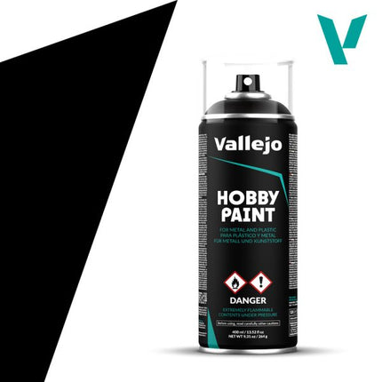 Vallejo Acrylic Hobby Paint Spray - Black