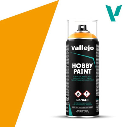 Vallejo Acrylic Hobby Paint Spray - Sun Yellow
