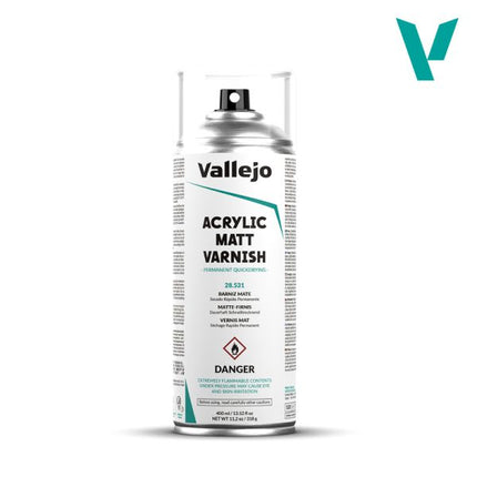 Vallejo Acrylic Hobby Paint Spray - Acrylic Matt Varnish