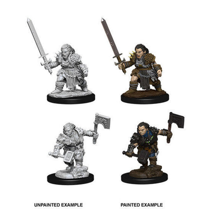 Pathfinder Deep Cuts Miniatures - Unprimed/Unpainted Female Dwarf Barbarian