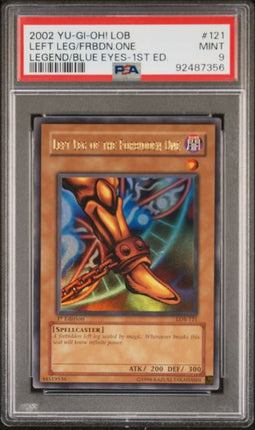 2002 Yu-Gi-Oh! LOB - SET OF 5 EXODIA PIECES, SEQUENTIAL, PSA GRADED, PSA CERTS IN DESCRIPTION, VARYING GRADES 92487353