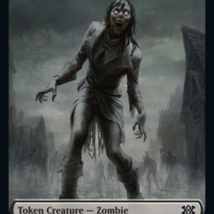 Zombie // Phyrexian Golem Double-sided Token [Double Masters 2022 Tokens]