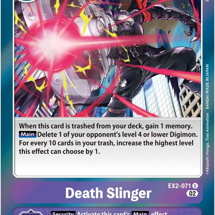 Death Slinger [EX2-071] (Alternate Art) [Starter Deck: Beelzemon Advanced Deck Set]