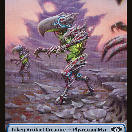 Phyrexian Myr // Dinosaur Double-Sided Token [March of the Machine Tokens]