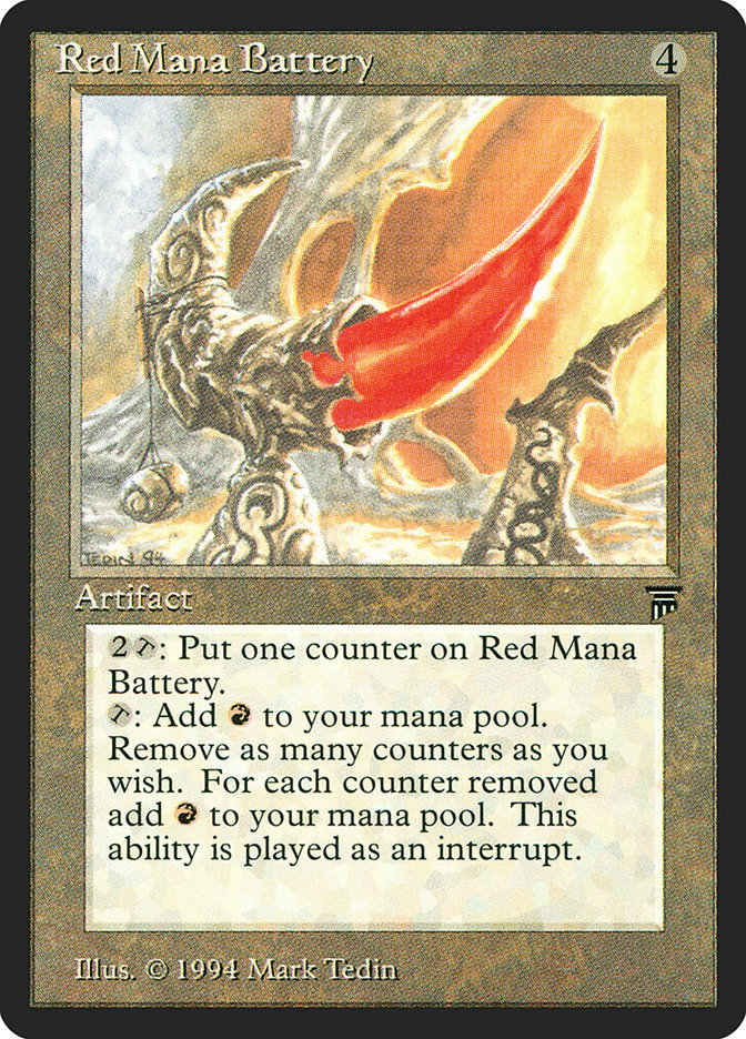 Red Mana Battery [Legends]