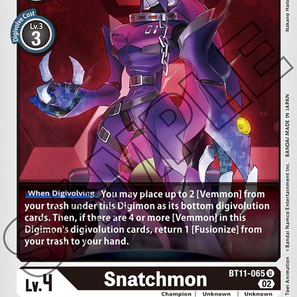 Snatchmon [BT11-065] [Dimensional Phase]