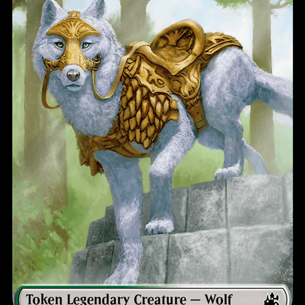 Elf Knight // Voja Double-Sided Token [Ravnica Remastered Tokens]