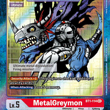 MetalGreymon [BT1-114] (Alternate Art) [Release Special Booster Ver.1.0]