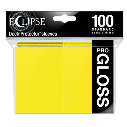 Ultra Pro Eclipse Gloss Lemon Yellow 100 Ct. Sleeves