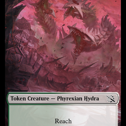 Treasure (21) // Phyrexian Hydra (11) Double-Sided Token [March of the Machine Tokens]