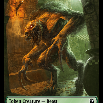 Soldier // Beast Double-Sided Token [Doctor Who Tokens]