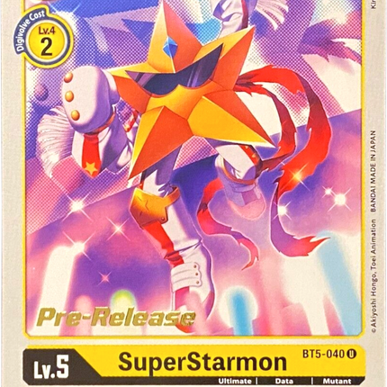 SuperStarmon [BT5-040] [Battle of Omni Pre-Release Promos]