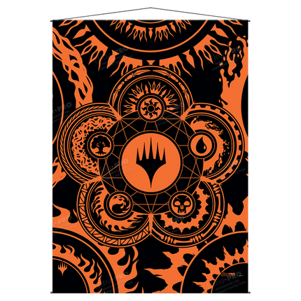 Mana 7 Color Wheel Wall Scroll for Magic: The Gathering