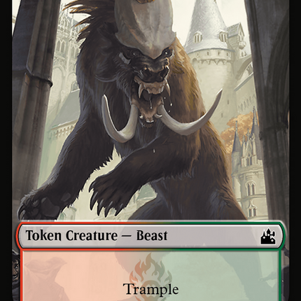 Saproling // Beast Double-Sided Token [Ravnica Remastered Tokens]