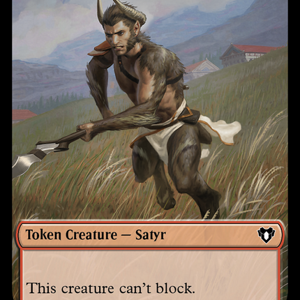 Satyr Token [Commander Masters Tokens]