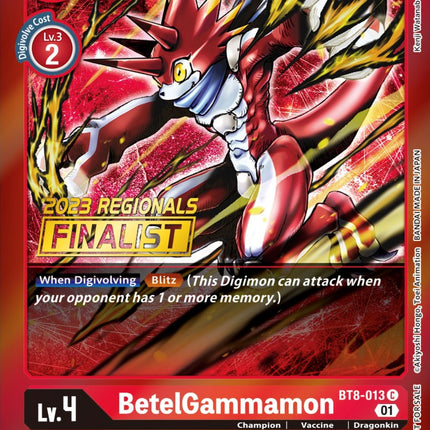BetelGammamon [BT8-013] (2023 Regionals Finalist) [New Awakening Promos]