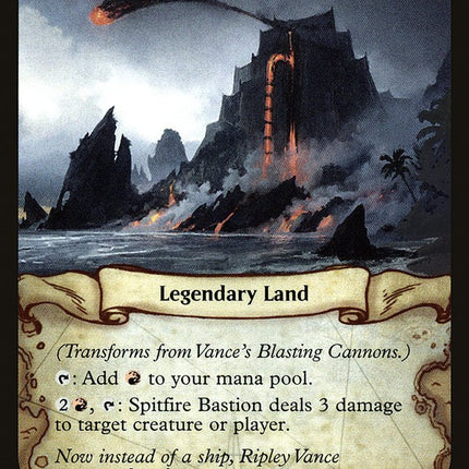 Vance's Blasting Cannons // Spitfire Bastion (compasslanddfc) [Ixalan Promos] Prerelease Foil