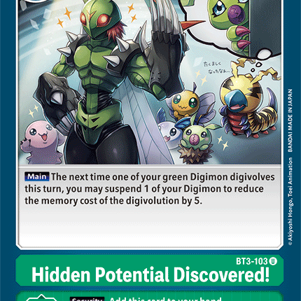 Hidden Potential Discovered! [BT3-103] [Release Special Booster Ver.1.5]