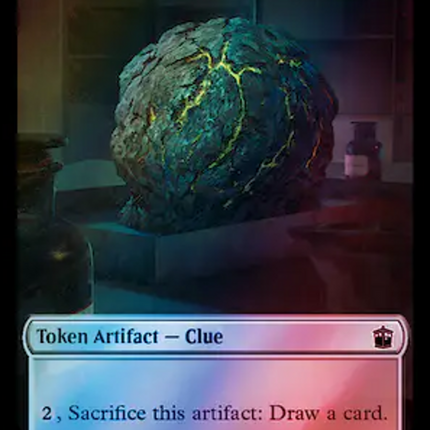 Warrior // Clue (0053) Double-Sided Token (Surge Foil) [Doctor Who Tokens]
