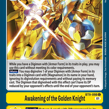 Awakening of the Golden Knight [BT9-098] [X Record]