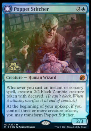 Poppet Stitcher // Poppet Factory [Innistrad: Midnight Hunt Promos] Prerelease Foil